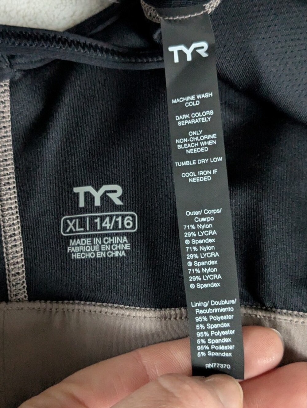 NWT TYR Joule Elite High Neck Sports Bra Cinder Cross Back Sz XL - Picture 10 of 13